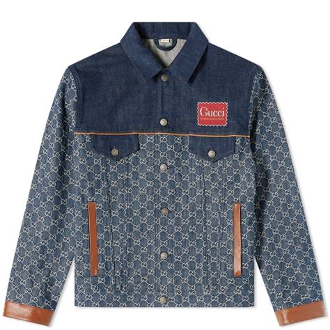 gucci denim jacket men's|genuine gucci denim jacket.